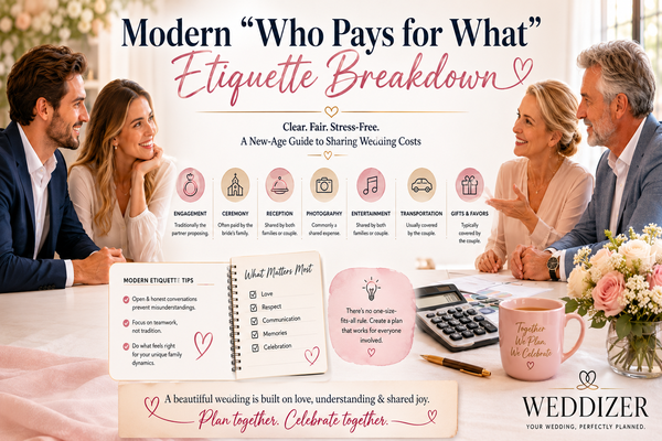 Modern “Who Pays for What” Etiquette Breakdown: A Complete 2026 Wedding Cost Guide