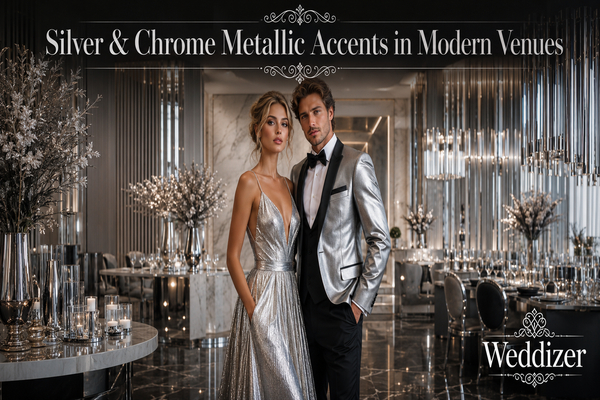 Silver & Chrome Metallic Accents in Modern Venues: The Ultimate Guide to Contemporary Wedding Elegance