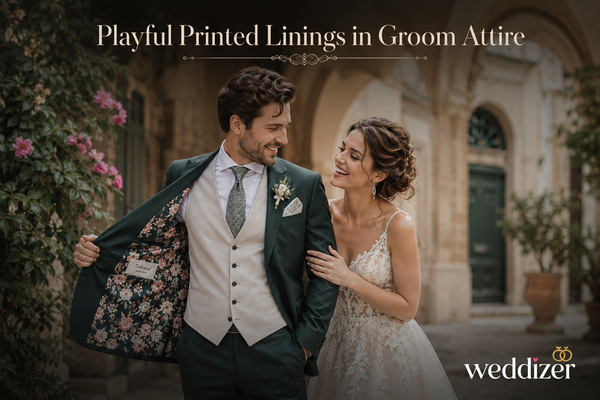 Playful Printed Linings in Groom Attire: The Modern Groom’s Bold Style Statement
