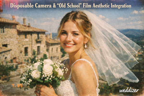 Disposable Camera & “Old School” Film Aesthetic Integration: The Ultimate Wedding Photography Trend in 2026