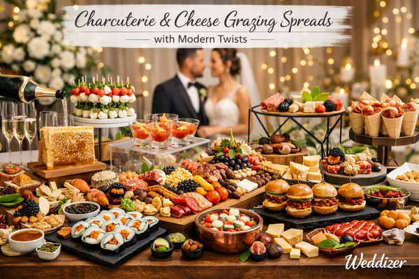 Ultimate Guide to Charcuterie & Cheese Grazing Spreads with Modern Twists for Weddings | Plan Perfectly with Weddizer